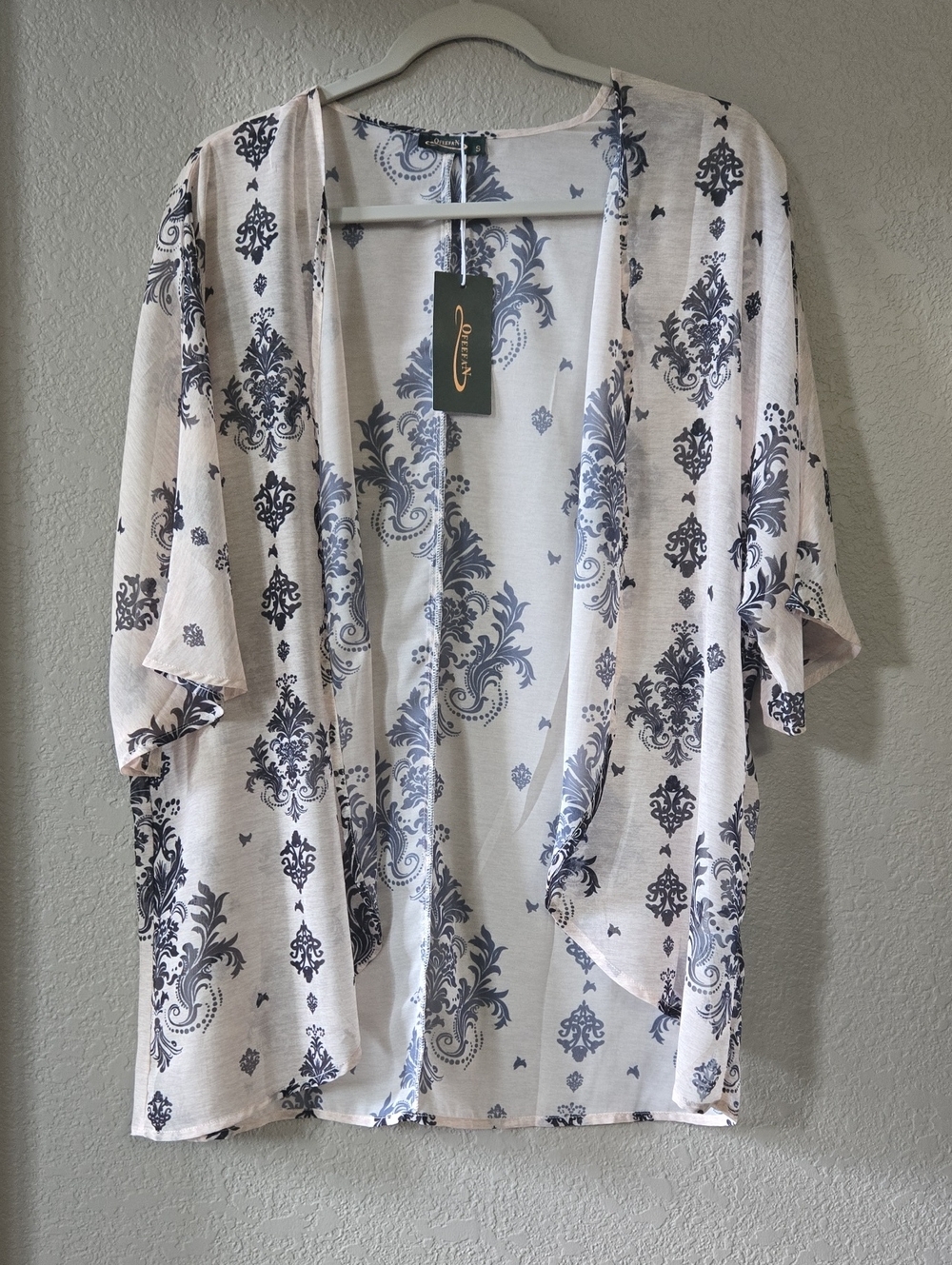 Beach Cover Ups for Women 3/4 Length Sleeve Womens Tops Summer Cardigan Casual